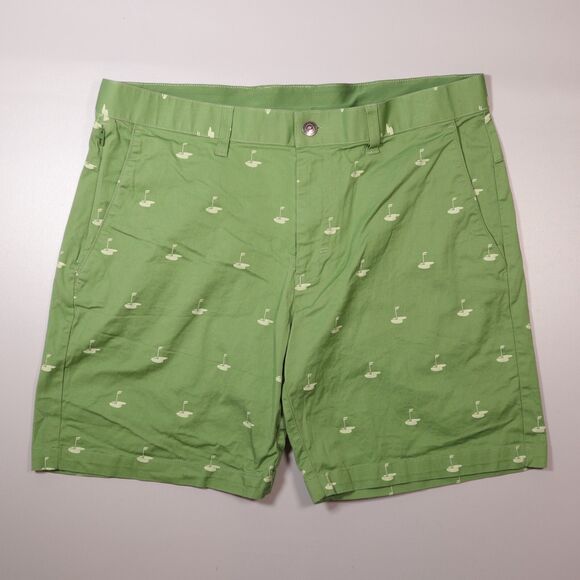 Fabletics x Hart Eagle Edition Green Golf Chino Performance Shorts Mens 34 x 8" - Picture 1 of 9
